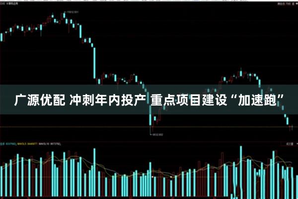 广源优配 冲刺年内投产 重点项目建设“加速跑”